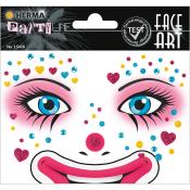 HERMA Face Art Sticker Clown Annie 1 Blatt bunt