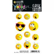 HERMA Classic Tattoo Colour Smiley 1 Blatt gelb