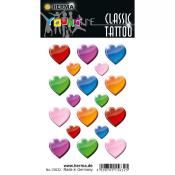 HERMA Classic Tattoo Colour Herzen 1 Blatt bunt