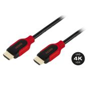 VIVANCO High Speed HDMI® Kabel mit Ethernet 1,5 m rot