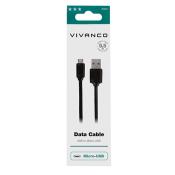VIVANCO Micro USB-Verbindung 0,5 m schwarz