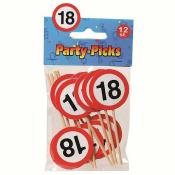 Party-Picks 18, 12 Stück 