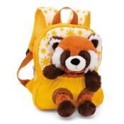 NICI Rucksack mit Plüschtier Roter Panda 21 x 26 cm gelb