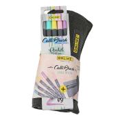ONLINE Roll Pouch inklusive 5 Calli Brush Pens pastell