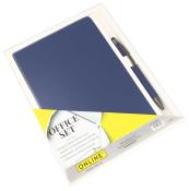 ONLINE Schreib-Set Kugelschreiber und Notizbuch A5 blau
