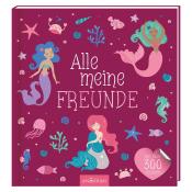 Freundebuch Alle meine Freunde – Meerjungfrauen und Wassertiere mit über 300 Stickern bunt