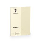 Beige C6 Umschlag mit dem Logo von Rössler. Der Umschlag ist für Drucker geeignet.