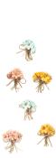RÖSSLER Sticker Kleine Blumensträuße 6 Stück bunt