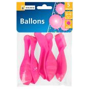 HEKU Luftballons 25 cm 5 Stück pink