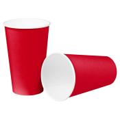 HEKU Red Cup-Pappbecher 473 ml 10 Stück rot