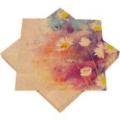 Servietten Flowers 33 x 33 cm 20 Stück bunt