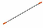 Langer, silberner Stab mit orangefarbenen Enden. Der Stab ist gerade und hat eine glatte Oberfläche.