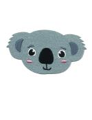Kopf eines Koalas in grauer Farbe. Freundlicher Gesichtsausdruck mit großen Augen.