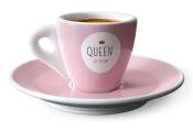 Espressotasse Queen of the day aus Porzellan rosa