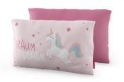 Kissen Einhorn Träum schön 23 x 40 x 13 cm rosa