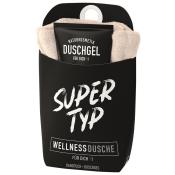Wellnessdusche-Set Supertyp Handtuch und Duschgel 200 ml
