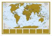 Heinrich Stiefel: Scratchmap/Rubbelkarte THE WORLD
