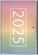 Drei-Monatskalender 2025 Wand-Kalender 12 MONATE [Rainbow]