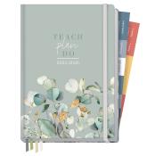 HÄFFT Lehrer-Planer Minty Leaves 2025/26 A5+ mit Hardcover bunt