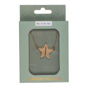 Magnetische Halskette Stern 48 cm gold