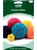 Pompon-Maker von gründl. Enthält bunte Pompons in verschiedenen Größen.