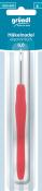 Häkelnadel mit ergonomischem Griff in rot. Größe 6,0 mm.