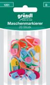 Bunte Maschenmarkierer in verschiedenen Farben. Verpackt in einer transparenten Box mit 20 Stück.