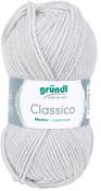 Garnknäuel in hellgrau. Marke: gründl, Typ: Classico, Material: Merino, superwash.