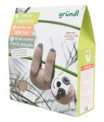 GRÜNDL Häkeltier-Set Faultier Fred sand