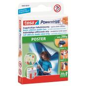 TESA Powerstrips Poster doppelseitiges Klebeband für max. 200 g 20 Strips + 4 Strips gratis - Vorteilspack