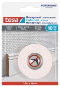 TESA Montageband für Tapeten und Putz 10 kg/m² 1.5 m x 19 mm weiß