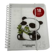 Schülerkalender Panda A6 2024/2025 weiß