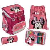 SCOOLI Schultaschen-Set Easy Fit: Minnie Mouse 5-teilig bunt