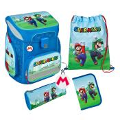 SCOOLI Schultaschen-Set Easy Fit: Super Mario 5-teilig bunt