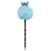 Kugelschreiber mit Pompom-Topper und PVC-Figur Stitch 1 Stück blau