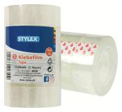 STYLEX Klebefilm 18 mm x 33 m 5 Stück transparent