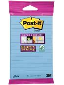 POST-IT Haftnotiz Super Sticky liniert blau