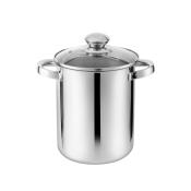 Spargeltopf aus Edelstahl 4 Liter silber
