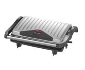 Kontaktgrill 750 Watt 23 x 1,5 cm silber/schwarz