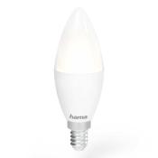 HAMA WLAN-LED-Lampe E14 5,5W dimmbar RGBW Kerze für Sprach-/App-Steuerung	