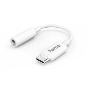 HAMA Aux-Adapter USB-C 3,5 mm-Klinke-Buchse weiß