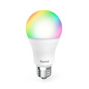 HAMA Smarte WLAN-LED-Lampe E27 Matter 9 W RGBW für Sprach-/App-Steuerung weiß