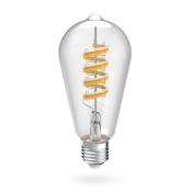 HAMA Smarte LED-Lampe E27 Matter Retro Filament ST64 RGBW dimmbar mit App