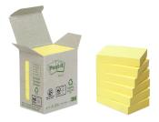 3M Post-it® Recycling Notes 6531B 38 x 51 mm 6 Blöcke à 100 Blatt gelb