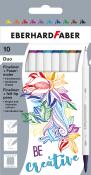 EBERHARD FABER Duo Fineliner/Fasermaler 10 Stück mehrere Farben