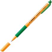 gelber Filzstift mit grünem Griff. Die Kappe ist abgenommen.