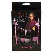 AMIRA Kuchendeko-Set Cats 6-teilig bunt 