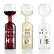 Geschenk-Set Wine Lovers Weinflasche XXL Glas Save Water, Drink Wine 750 ml 1 Stück inklusive Reinigungsperlen