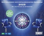 DUMONT - Wer wird Millionär 2025 Tagesabreißkalender, 14,5x11,8cm, Rate-Kalender mit 313 Fragen und Antworten, Kalender zur erfolgreichsten Quizshow, neues Format, mit Erklärungen zu den Ant