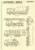 Laubsägevorlagen Lastwagen-Mobile